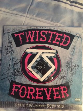 Twisted Sister Signed Album Cover