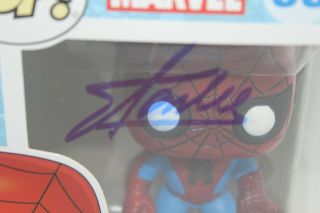 Stan Lee Signed Autographed Spider - Man 03 Funko Pop A