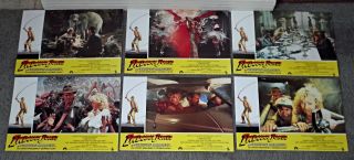 Indiana Jones And The Temple Of Doom Orig Set Of 12 Lobby Cards Harrison Ford