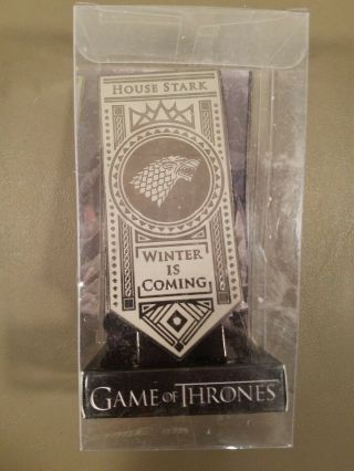 Game Of Thrones House Stark Winter Is Coming Noble House Banner Pin Exclusive