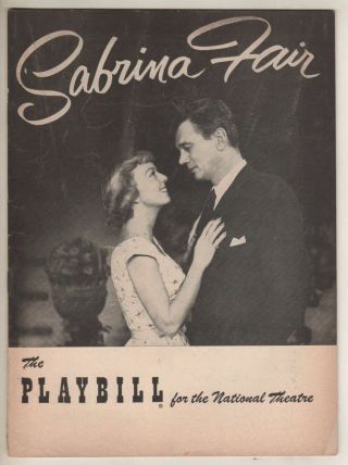 Margaret Sullavan & Joseph Cotten " Sabrina Fair " Playbill 1954 Broadway