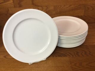 10 Versatone Noritake Parchment 10 1/2” Dinner Plates - Japan