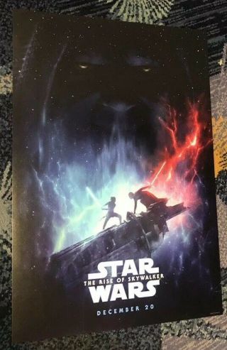 D23 Expo 2019 Star Wars The Rise Of Skywalker Official Poster Disney Rare 27x40