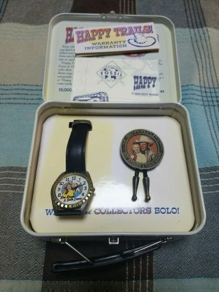 Limited Edition Fossil Roy Rogers & Dale Evans Watch & Bolo