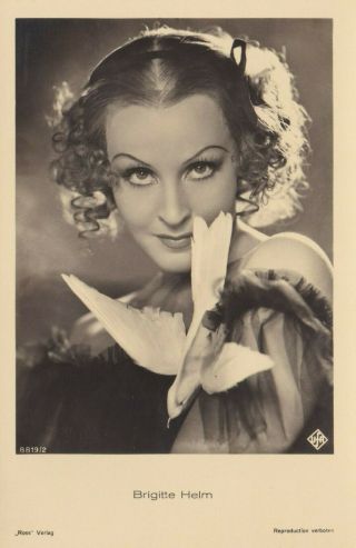 Brigitte Helm Vintage Ross Verlag Photo Postcard 1930s