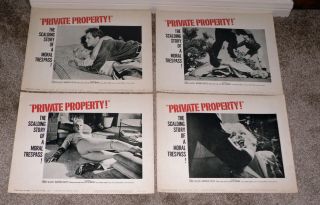 Private Property 1960 Lobby Card Set Kate Manx 11x14 Movie Posters
