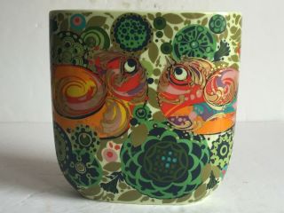 Vintage Birds Of Paradise Bjorn Wiinblad Rosenthal Porcelain Vase 5 7/8 "