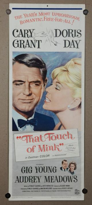 That Touch Of Mink 14x36 Movie Poster Cary Grant Doris Day 1962