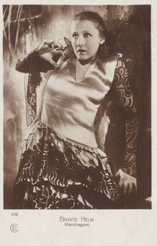 Brigitte Helm Vintage French Real Photo Postcard 1930s