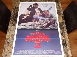 Texas Chainsaw Massacre 2 1 - Sheet Movie Poster Horror Toby Hooper Bill Moseley