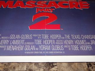 Texas Chainsaw Massacre 2 1 - Sheet Movie Poster Horror Toby Hooper Bill Moseley 5