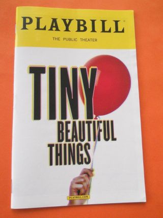 September 2017 - The Public Theater Playbill - Tiny Things