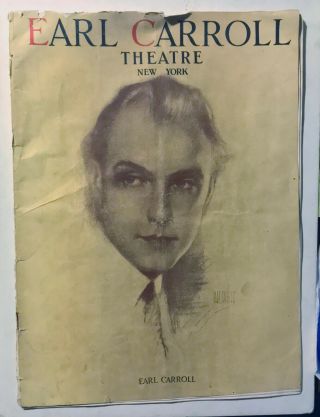 Rare Vintage 1928 W.  C.  Fields Broadway Theater Program Earl Carroll Vanities