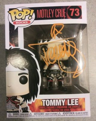 Tommy Lee Motley Crue Rock N Roll Signed Autographed Funko Pop 73 Psa