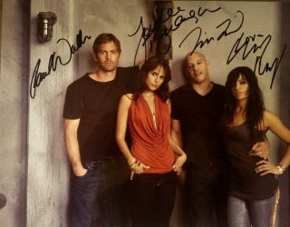 Paul Walker And Cast Autographed 8 1/2 X 11 With