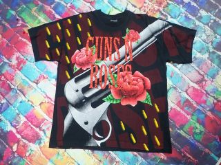 Z74 Vintage 1993 Tour Guns N Roses T - Shirt All Over Print 90 