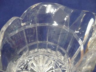 ANTIQUE SIGNED HAWKES AMERICAN BRILLIANT CUT GLASS PITCHER 8