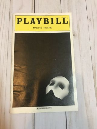 Phantom Of The Opera - Broadway Playbill - 2000 - Howard Mcgillin