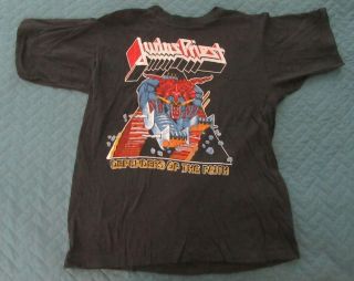 Ultra Rare Authentic Vintage Tshirt Judas Priest Defenders Of Faith Tour 1984 Xl