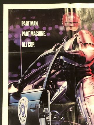 ROBOCOP One Sheet SS/Folded Movie Poster - 1987 5