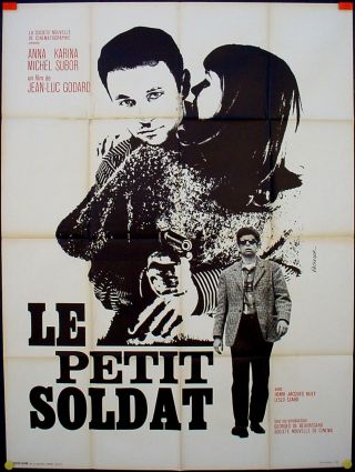 Le Petit Soldat Jean - Luc Godard / 1963 French Movie Poster 47x63 "
