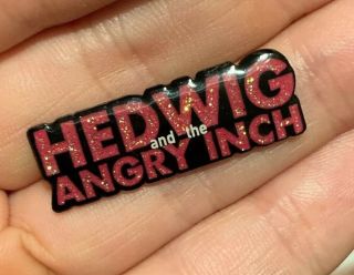 Broadway Enamel Lapel Pin Hedwig & The Angry Inch Revival - Pink Glitter Logo