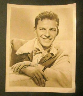 Frank Sinatra Handsigned Autograghed Photo 1940 - 1950 