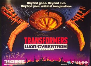 2019 Comic - Con Unicron Transformers Hasbro Sdcc Poster - Signed Nm/mint