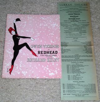 Redhead - Pre Broadway - 1958 - San Francisco - Official Program,  Insert - Gwen Verdon