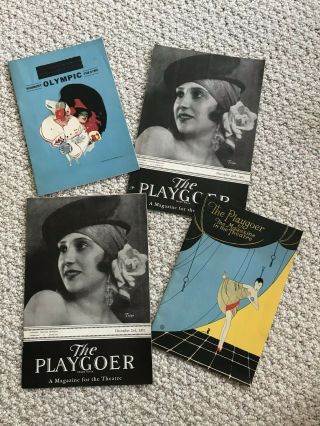 1920s Playbills ;shubert Olympic Theatre Program Chicago,  Detroit,  Lansing Ads