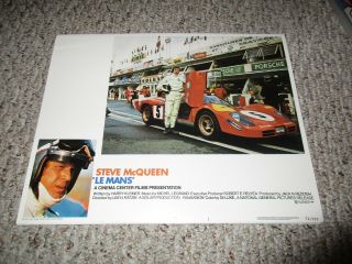 Le Mans 1971 Lobby 8 Card Set 11 " X14 " Steve Mcqueen Car Racing