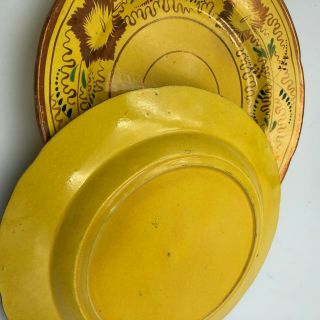Rare Antique English Yellow - Glaze 