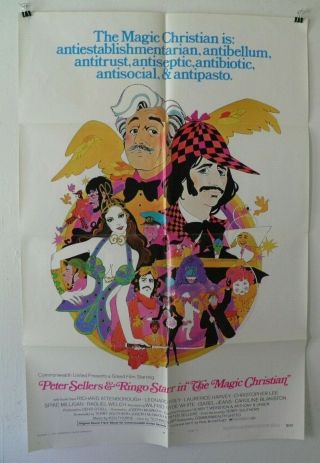 Magic Christian Ringo Starr Peter Sellers Raquel Welch John Cleese 1970 Poster