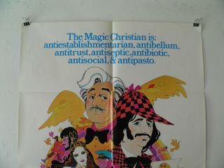 MAGIC CHRISTIAN Ringo Starr Peter Sellers Raquel Welch John Cleese 1970 Poster 2