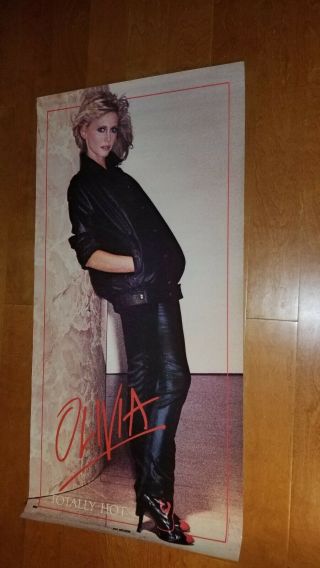 Olivia Newton John Totally Hot Large Promo Poster Vg,  1978