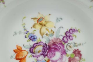 Set of 5 Franziska Hirsch Dresden Hand Painted Floral & Gold Rimmed Soup Bowls 4