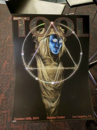 Tool October 20th Concert Poster - Los Angeles Staples Center - Limited Edition