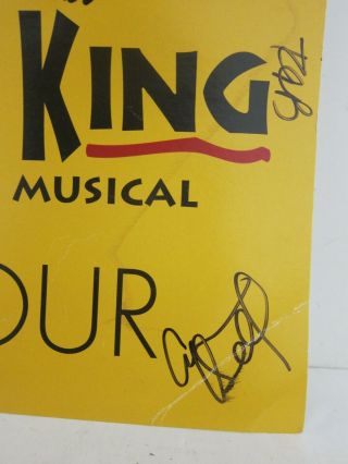 The Lion King Disney Broadway Musical Cast Signed Autographed Tour Poster 14x22 2