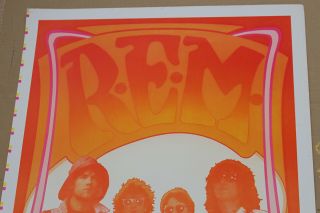 R.  E.  M.  Griffin Tuten Tennessee Concert Poster Mudd Island 1986 Signed Print REM 2