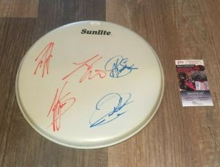 Avatar Band All 5 Signed Drumhead Jsa Certified