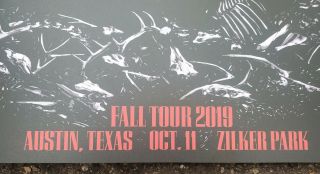 GUNS N ' ROSES POSTER ACL FEST WEEK 2 10/11/2019 ZILKER PARK NUMBERED OUT OF 300 4