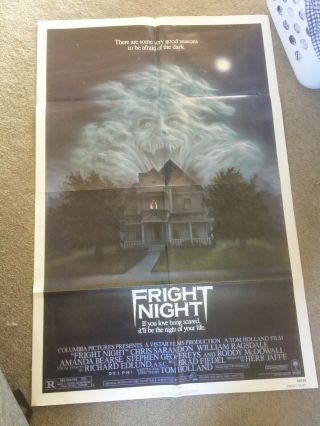 Fright Night Love Being Scared Night Of Your Life 27 X 41 Movie Poster Horror