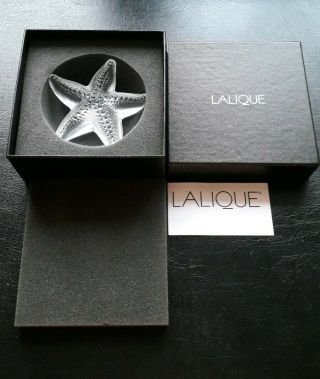 Lalique Crystal Star Fish Clear Oceania Starfish.  1185800 Bnib Gift Idea