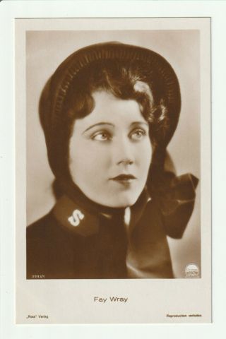 Fay Wray 1930s Ross Verlag Photo Postcard