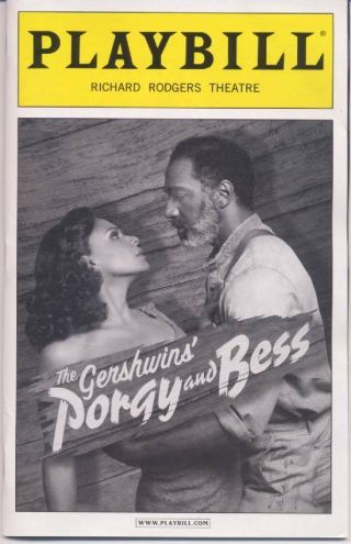 Porgy And & Bess Playbill Opening Night Audra Mcdonald Norm Lewis