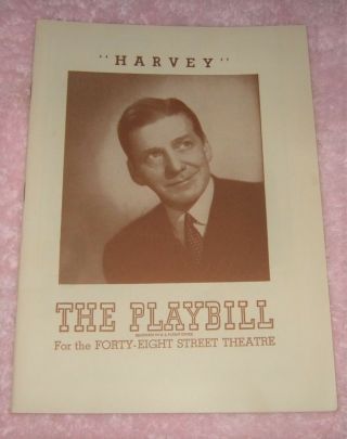 Broadway Playbill 1945 " Harvey " Playbill Great Ads Frank Fay Theatre Playbill