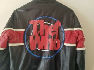 Wilsons Rocks Leather Jacket Motorcycle The Who Union Jack Classic Rock S Small