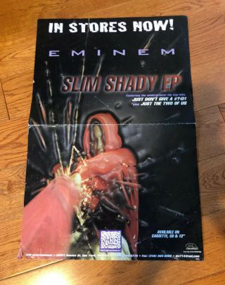 Eminem Slim Shady Ep Promotional Poster Marshall Mathers Rare Rap Web