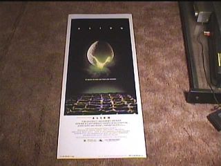 Alien 1979 Rolled Insert 14x36 Movie Poster Ridley Scott Sci Fi Sigourney Weaver