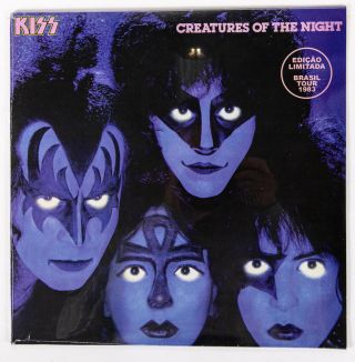 Kiss Creatures Of The Night Vinyl Record Lp - Brazil With Vinnie Vincent